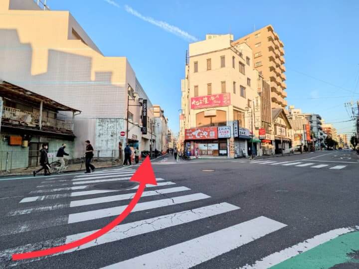 川口店 駅からの道順 2